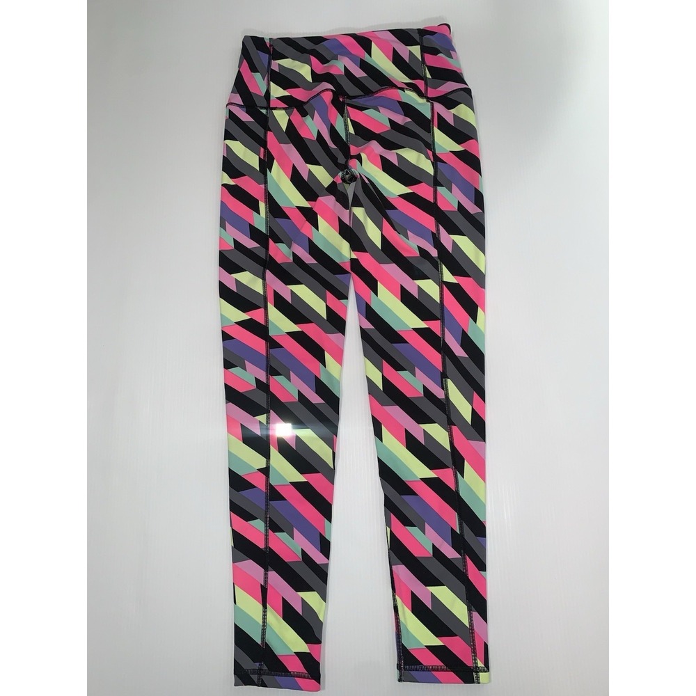 VSX Sport Victorias Secret Leggings Women's Medium Multicolor Geometric Knockout